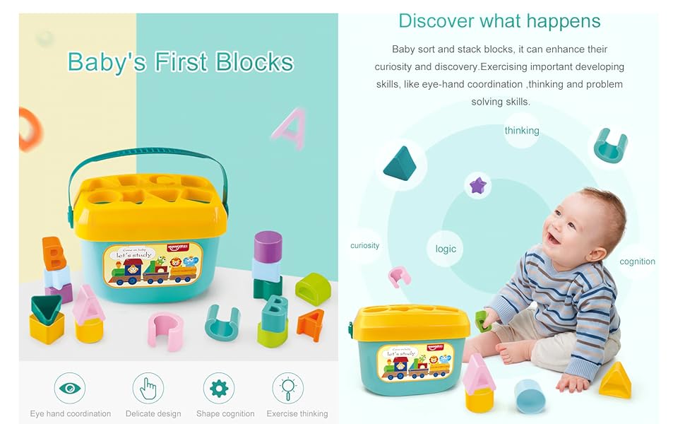 baby first blocks blocks for baby  blocks for baby 1-2 years shape sorter toy