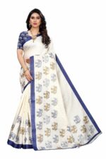 Yashika Women's Art Silk Printed Saree With Blouse Piece