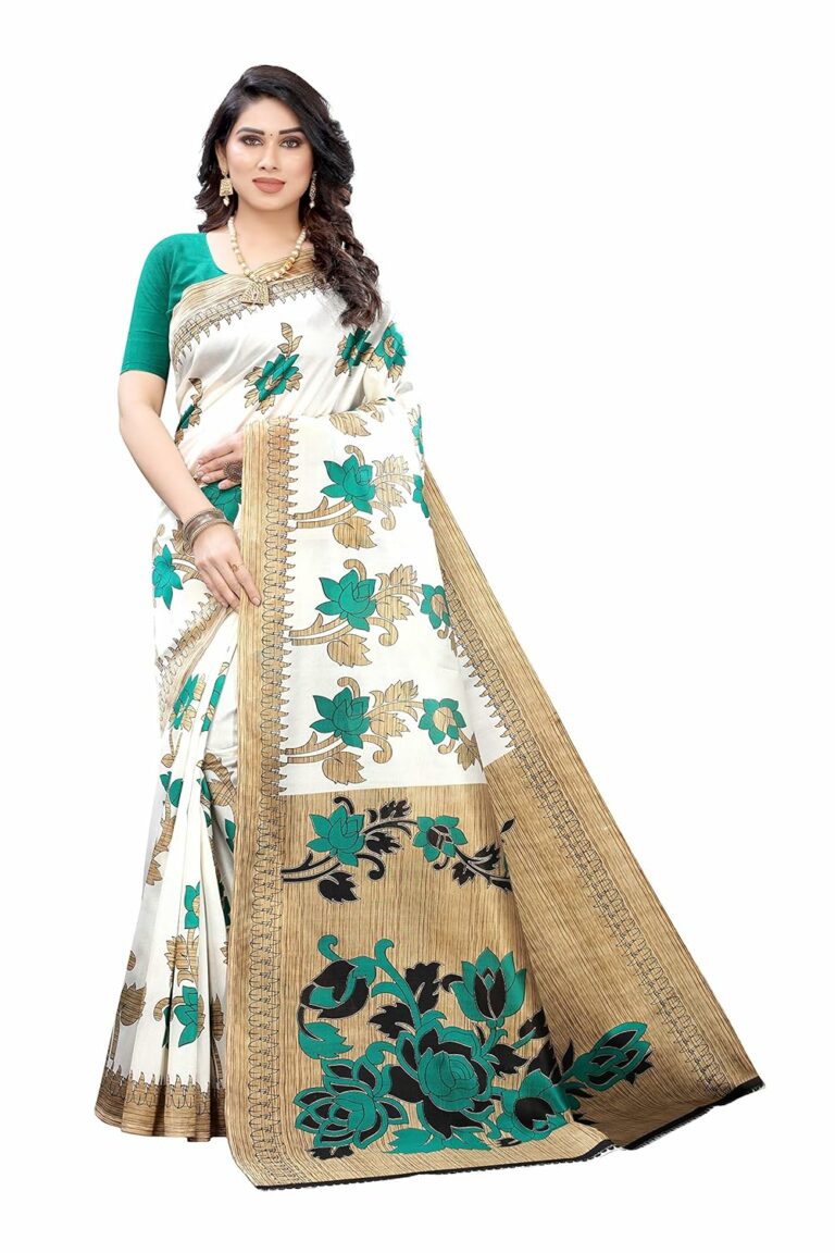 Yashika Women's Art Silk Saree (DYNA Green