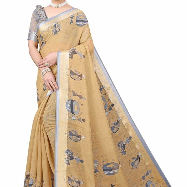 Yashika Women's Linen Saree