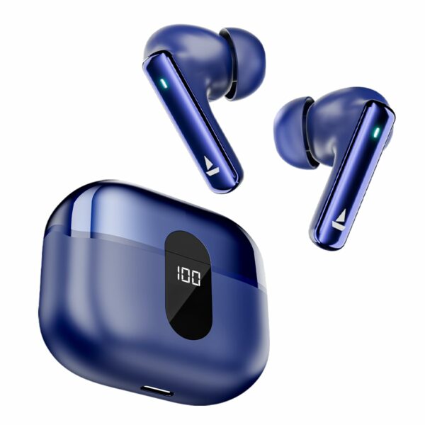 boAt Airdopes 121 Pro Plus w/ 100 Hours Playtime, 4 Mics w/ENx, 50ms Low-Latency Beast Mode, ASAP™ Charge, LED Indicator,IWP Tech, BT v5.3 & IPX5 Truly Wireless in Ear Ear Buds, Ear Buds TWS (Blue)