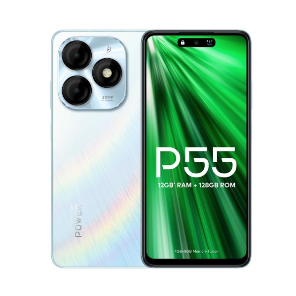 itel P55 4G | Upto 12GB RAM with Memory Fusion & 128GB ROM| 50MP AI Dual Rear Camera & 8MP Front Camera| 5000mAh Battery with 18W Charger | Dynamic Bar|UFS 2.2| Aurora Blue