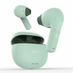 pTron Bassbuds NX TWS Earbuds, TruTalk AI-ENC Calls, 32Hrs Playtime, Immersive Audio, In-Ear Bluetooth 5.3 Wireless Headphone, Voice Assistant, Type-C Fast Charging & IPX5 Water Resistant (Mint Green)