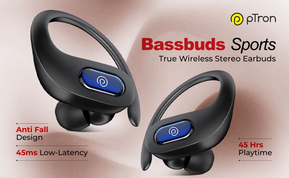 pTron Bassbuds Sports TWS Earbuds