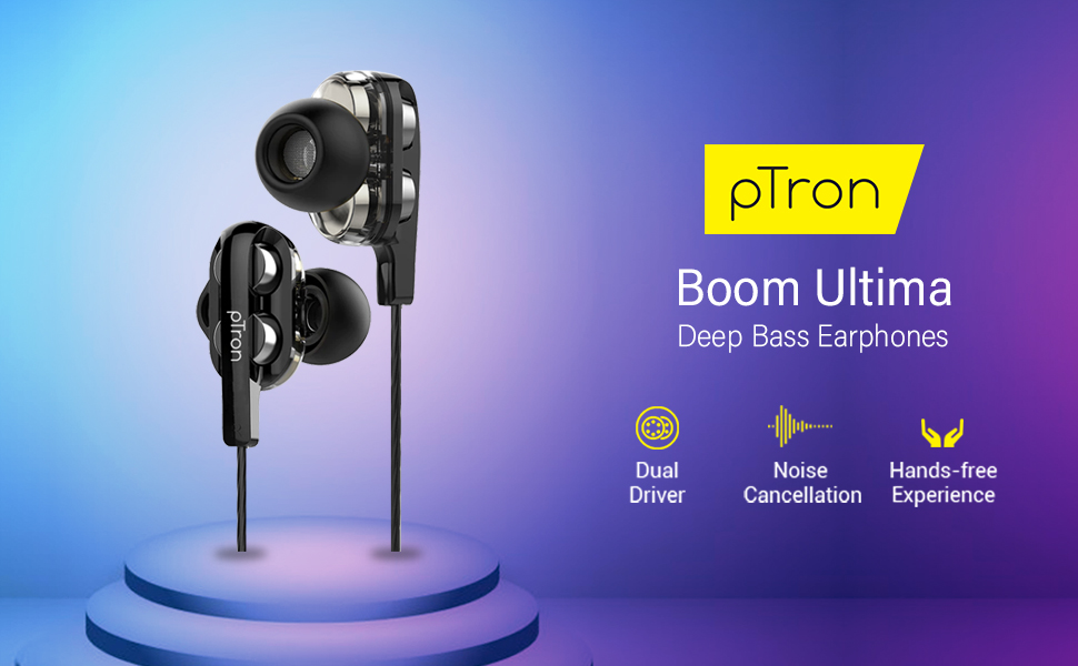 Boom Ultima Wired earphones with mic