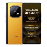 realme NARZO 70 Turbo 5G (Turbo Yellow,12GB RAM,256GB Storage) | Segment's Fastest Dimensity 7300 Energy 5G Chipset | Motorsports Inspired Design