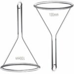 100mm Glass Funnel, Short Stem, Borosilicate Glass, Heavy Wall, Karter Scientific 213V12 (Pack of 2)