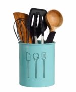 Classyo Spatula Holder for Kitchen, Ladle/Serving Spoon Stand for Kitchen- Spoon Holder for Kitchen- Cutlery Holder for Kitchen (Aqua)