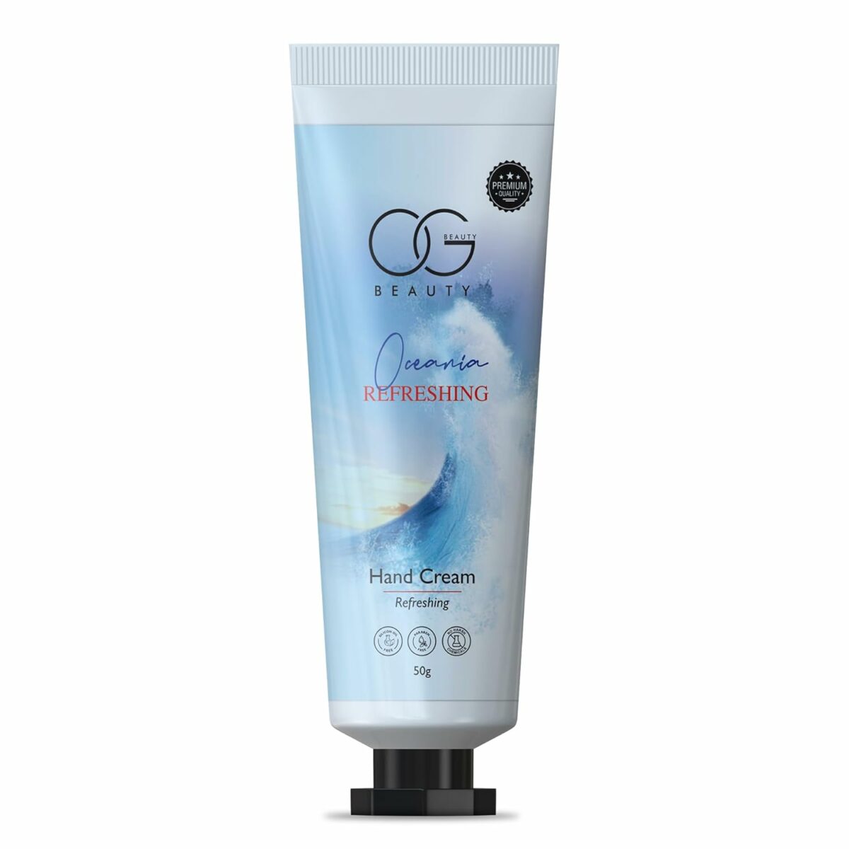 OG BEAUTY Ocenia Refreshing Hand Cream | Hand Lotion for Dry and Rough Hands | Moisturizes and Nourishes for Softer Smoother Skin | For Both Men & Women | 50 Gm