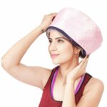 MILONI USA Spa Cap Hair Deep Conditioning Spa Cap Steamer For Women Spa Cap For Hair For Natural Black Afro Hair Heated For Home Use With 2 Mode Temperature Control - Bright Pink (Pink)