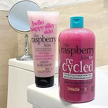 Raspberry Combo shower gel 500ml and body scrub 225ml