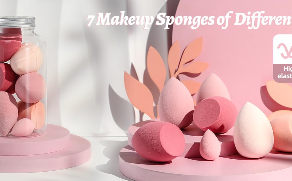 My Colors Makeup Sponge Set Beauty Blender with Egg Case