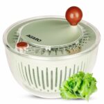 AGARO Elite Salad Spinner, 5L, Vegetable Cleaner, Removes Excess Water and Pesticides, Cleans Vegetables Thoroughly, Use for Mixing Salad with Dressing, BPA Free Food-Grade Plastic, Green