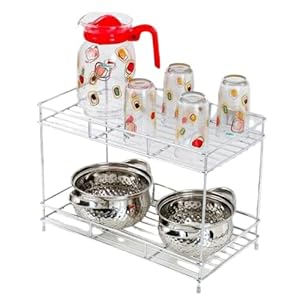 Heavy 100% Stainless steel 2-Tier Kitchen Rack