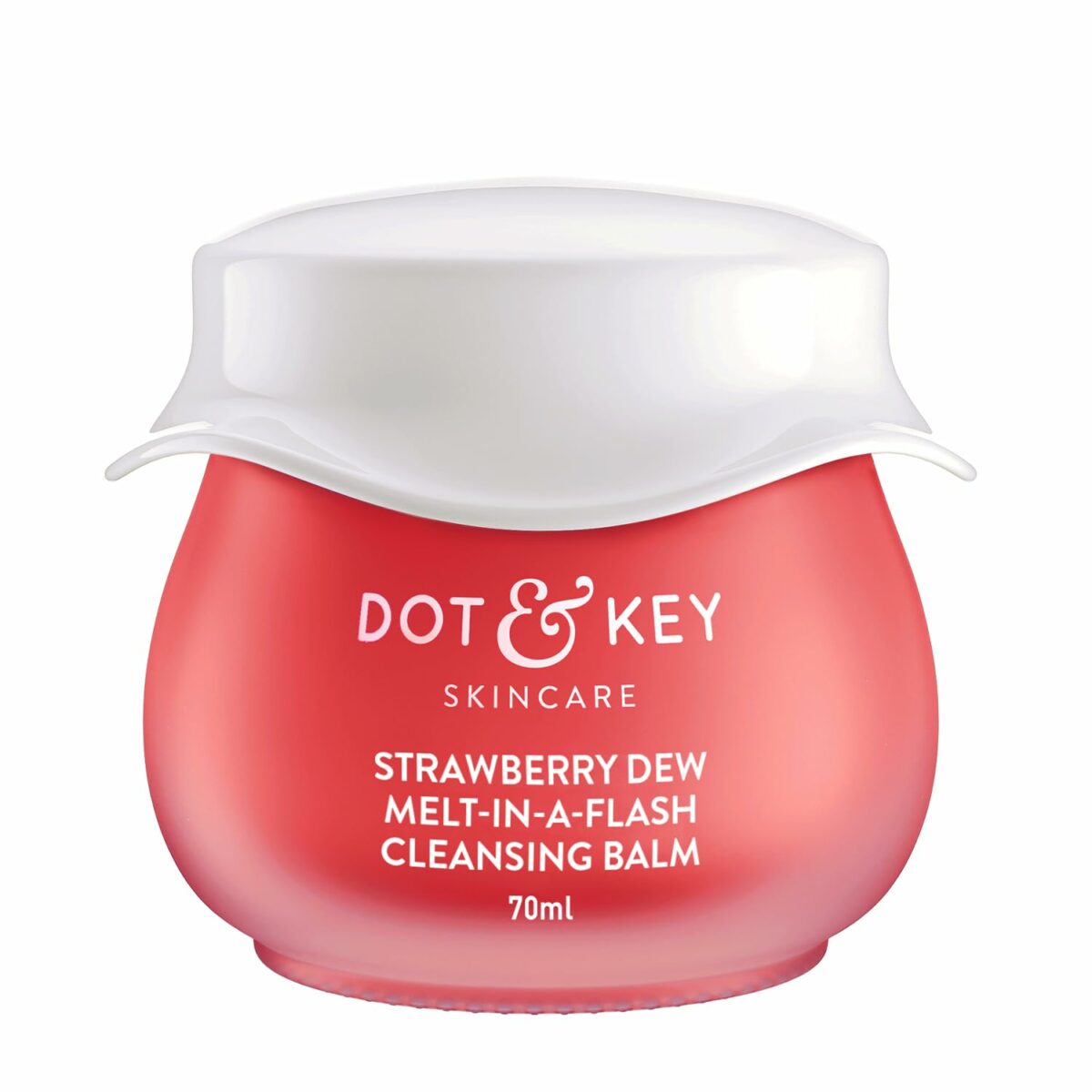 Dot & Key Strawberry Dew Cleansing Balm | For Clean, Smooth & Dewy Skin | Makeup Remover Balm |Non Greasy Makeup Cleanser Face Scrub | Cleanses Dirt, Makeup & Sunscreen | For All Skin Types | 70ml