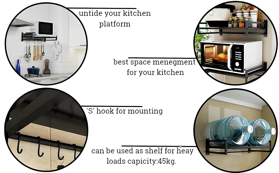 microwave stand wall mount