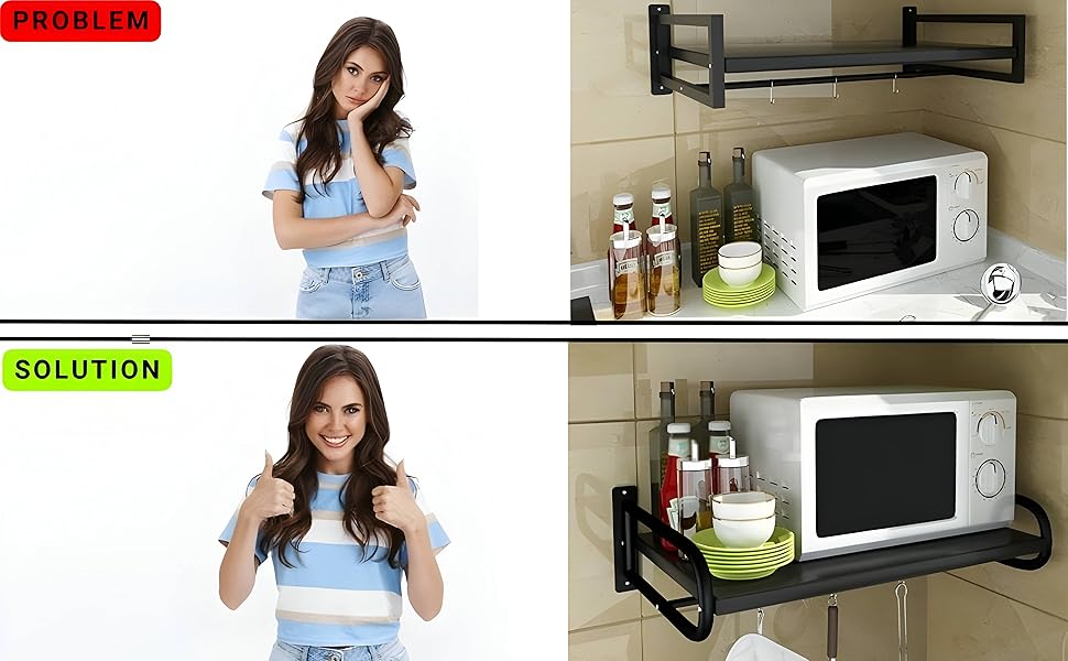 microwave stand wall mount