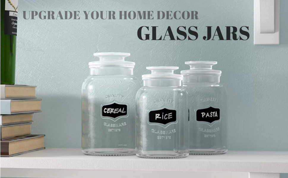 clear glass jar