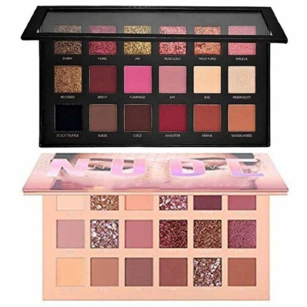 HUDACRUSH BEAUTY New Nude and Rose Gold Remastered Edition Eyeshadow Palette, Matte and Shimmer Finish