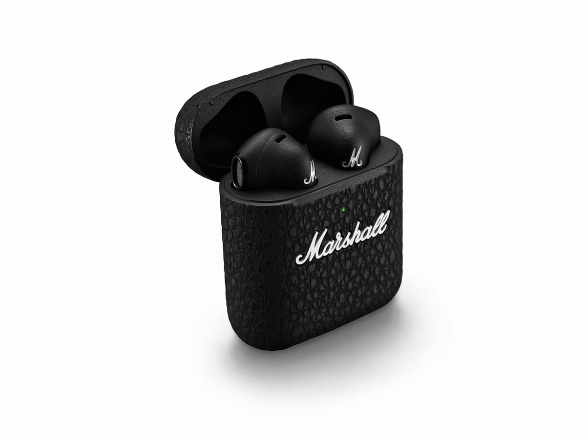 Marshall Minor Iii Wireless in Ear Earbuds with 25 Hours of Playtime, Bluetooth 5.2, Wireless Charging- Black