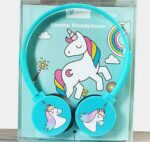 TERA 13 Headphone for Kids (1 pcs) Unicorn Blue & Pink Wired Headphone 3.5 mm Juck Adjustable Over Ear for Kids/Girls/Boys Return Gifts Compatible - Mobile, Tablets ETC