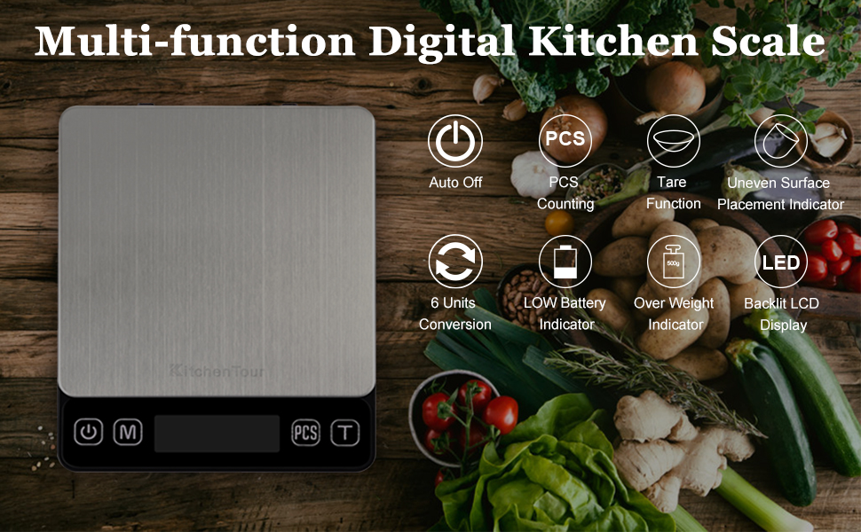 multi function digital kitchen scale