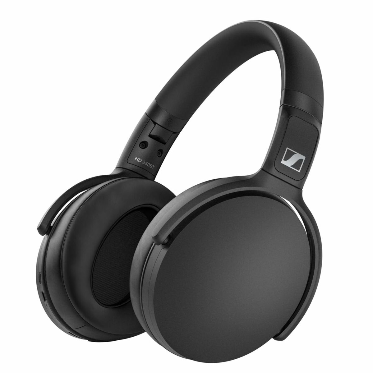 Sennheiser HD 350BT Wireless Bluetooth Over The Ear Headphone with Mic for Music & Calls, Desgined in Germany, 30h Battery, 2 Yr WARRANTY (Black)