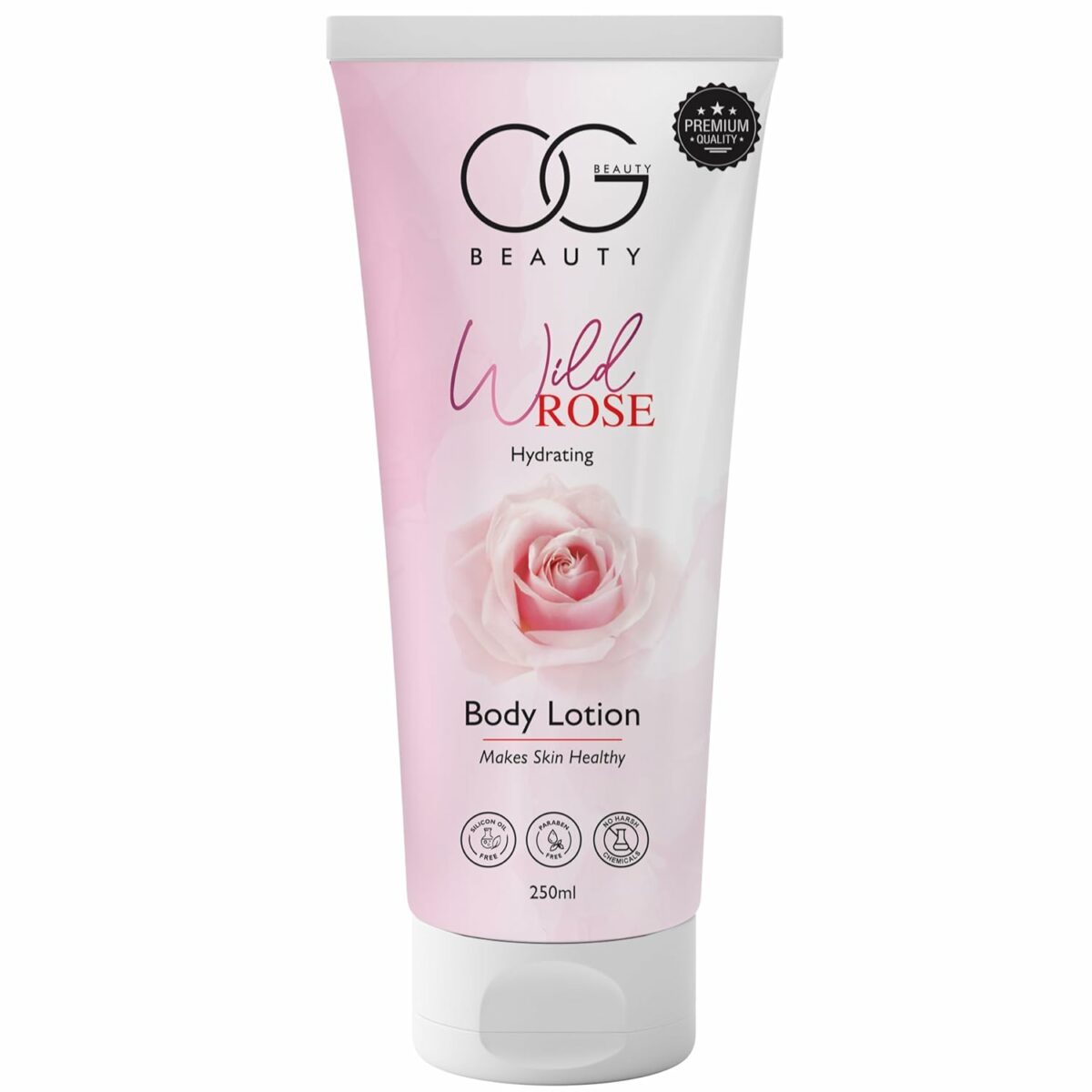 OG BEAUTY Wild Rose Body Lotion | Moisturizing Body Lotion With Germ Shield | Infused With Rose Extract For Deep Nourishment | Daily Use Hand & Body Cream | 250 Ml