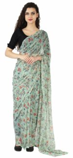 Women's Chiffon Saree Without Blouse Piece