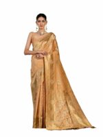 MIMOSA Women's Woven Design Kanjivaram Style Art Silk Saree With Blouse Piece : SA0000905