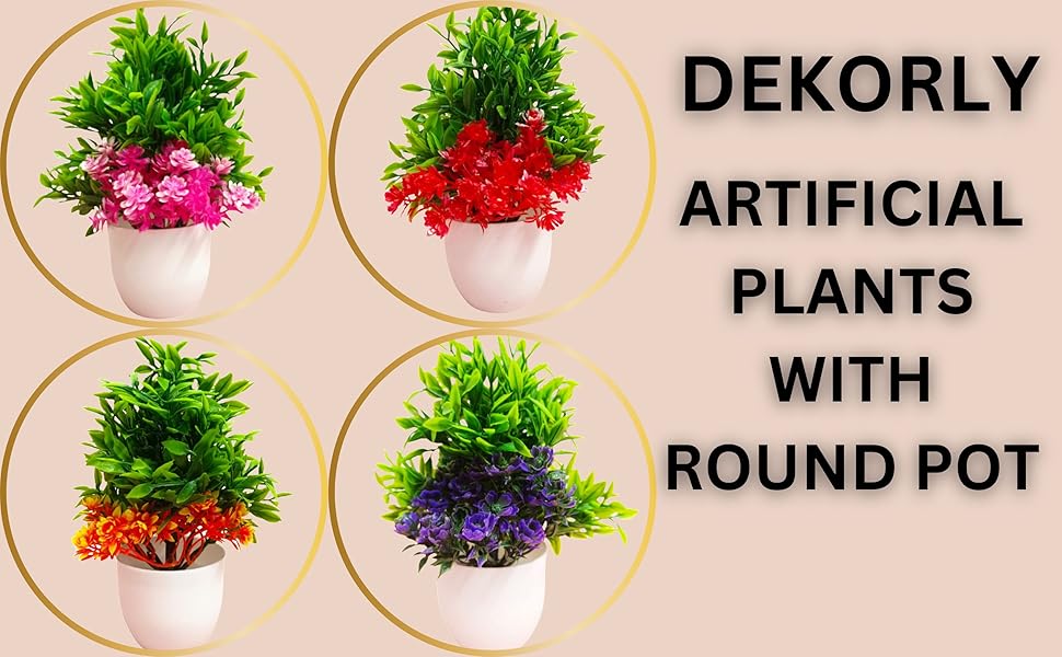 ARTIFICIAL PLANTS WITH ROUND POT