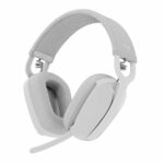 Logitech Zone Vibe 100 Lightweight Wireless Over-Ear Headphones with Noise-Cancelling Microphone, Advanced Multipoint Bluetooth Headset, Works with Teams, Google Meet, Zoom, Mac/PC - Offwhite