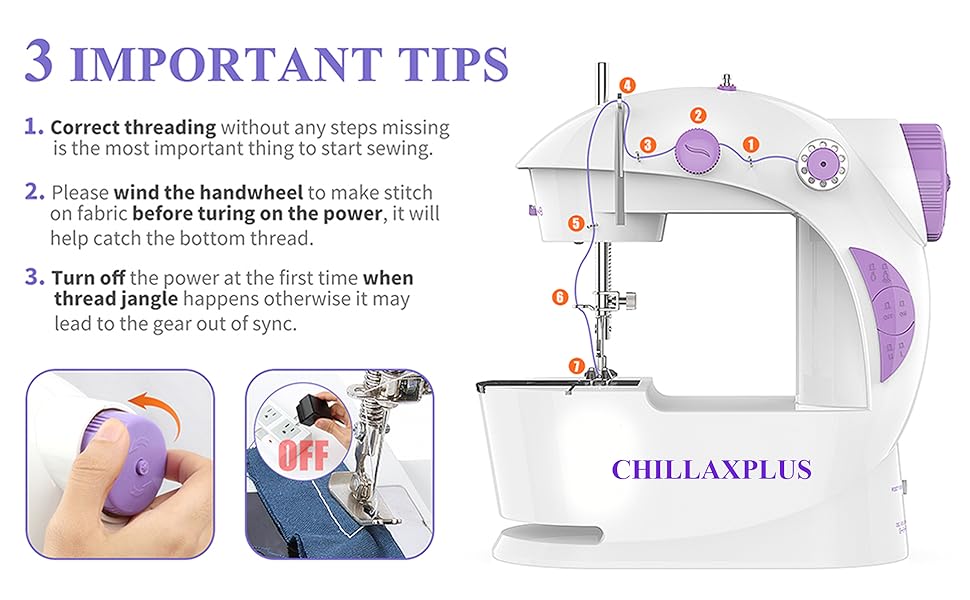 Chillaxplus sewing machine for home tailoring