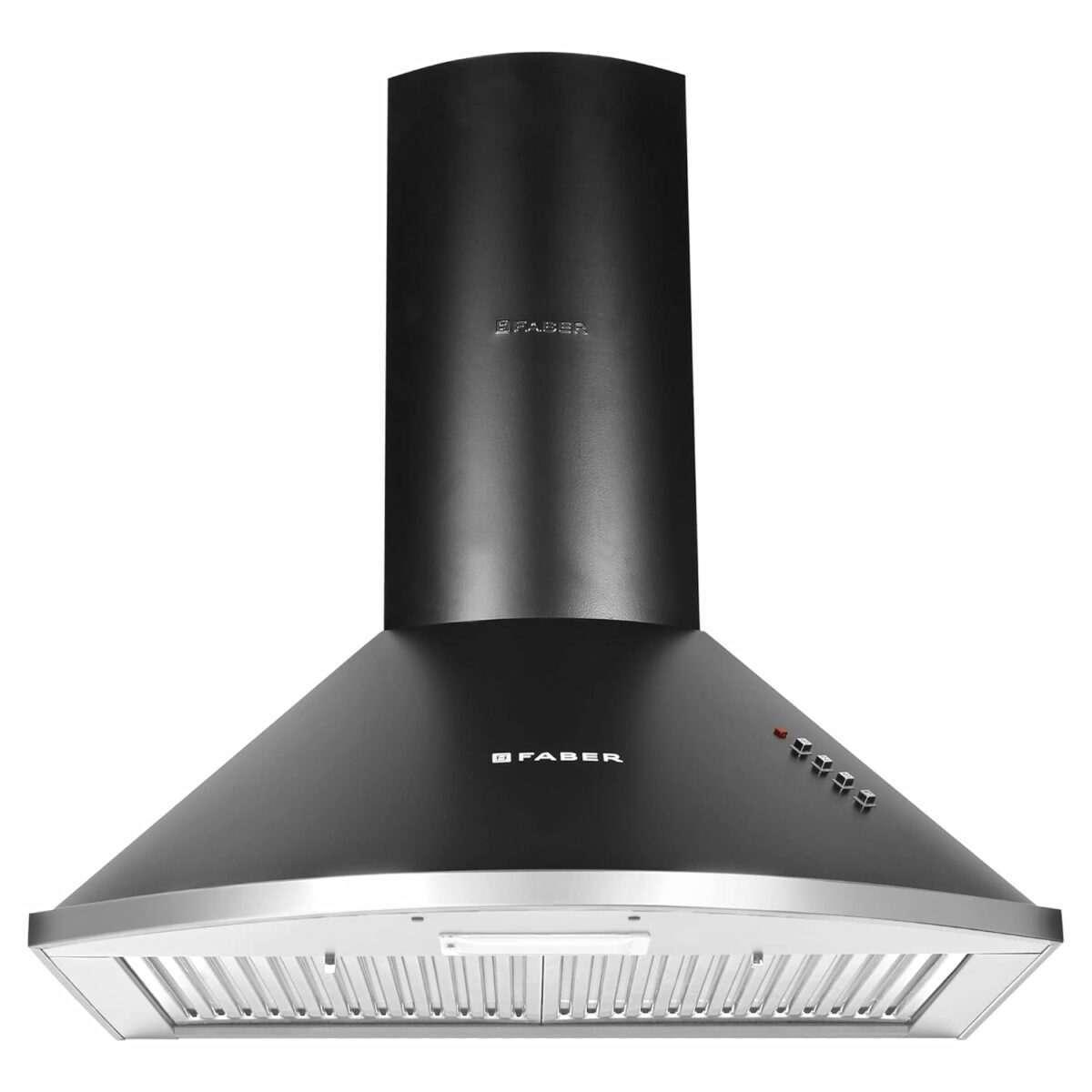 Faber 60 cm 1000 m³/HR Pyramid Kitchen Chimney || 12 year warranty on Motor|| Motor- 240 Watt (HOOD CLASS PRO PB BK LTW 60, Baffle Filters,Black)