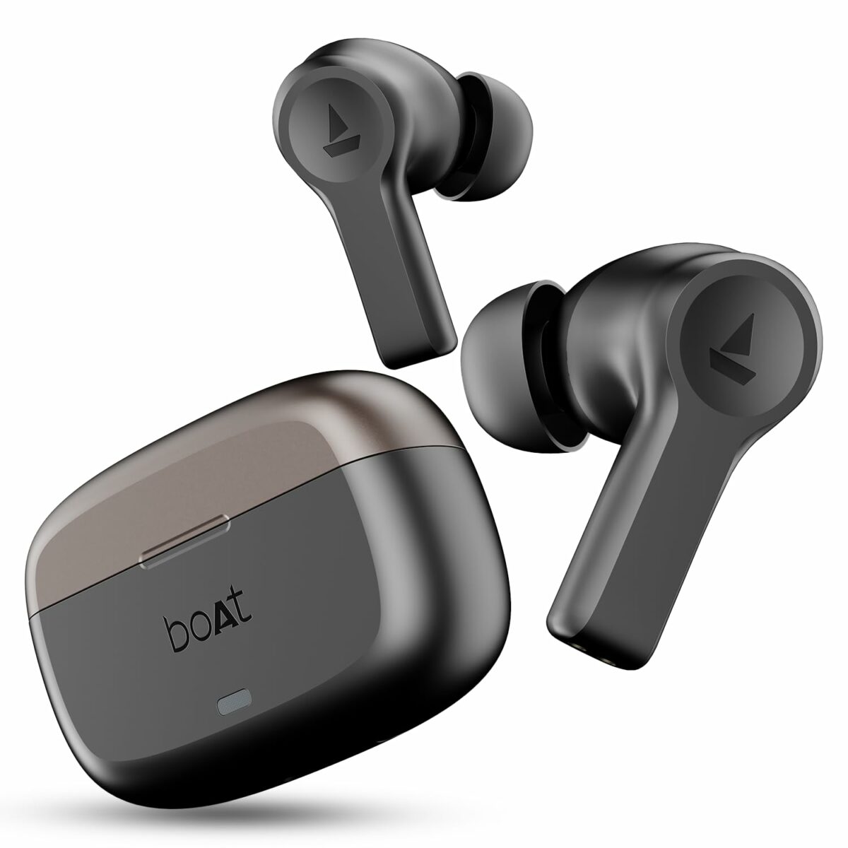 boAt Airdopes Flex 454 ANC Truly Wireless in Ear Ear Buds w/Smart Features, ANC, 60HRS Playback,Hearables App Support,4 Mics ENx,Multi Point,ASAP Charge, IPX5,Beast Mode Ear Buds TWS (Gunmetal Black)