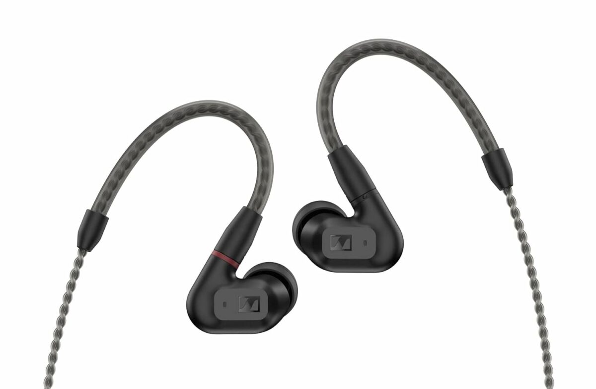 Sennheiser IE 200 in-Ear Wired Audiophile Headphones - TrueResponse Transducers for Neutral Sound, Deep Bass, Detachable Braided Cable with Flexible Ear Hooks, Perfect for Mobile Gaming, 2Yr Warranty