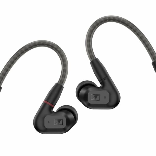 Sennheiser IE 200 in-Ear Wired Audiophile Headphones - TrueResponse Transducers for Neutral Sound, Deep Bass, Detachable Braided Cable with Flexible Ear Hooks, Perfect for Mobile Gaming, 2Yr Warranty