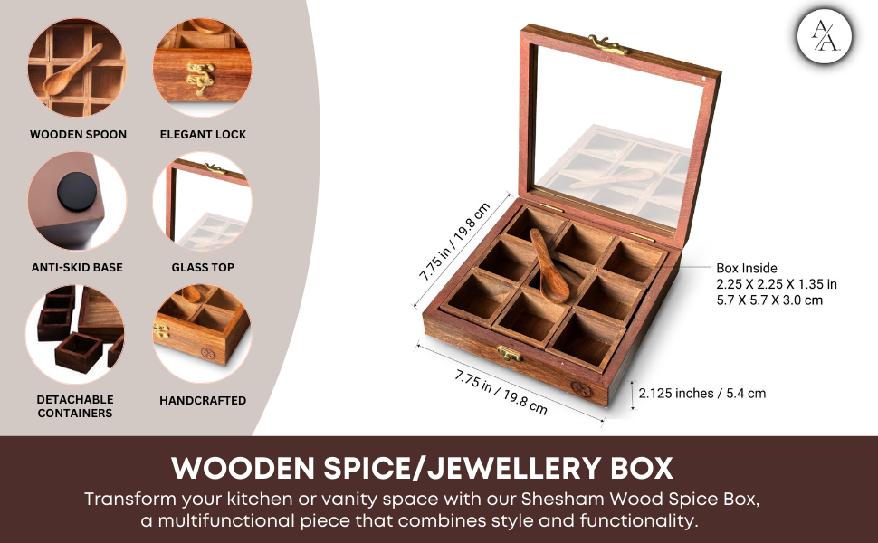 wooden spoon box