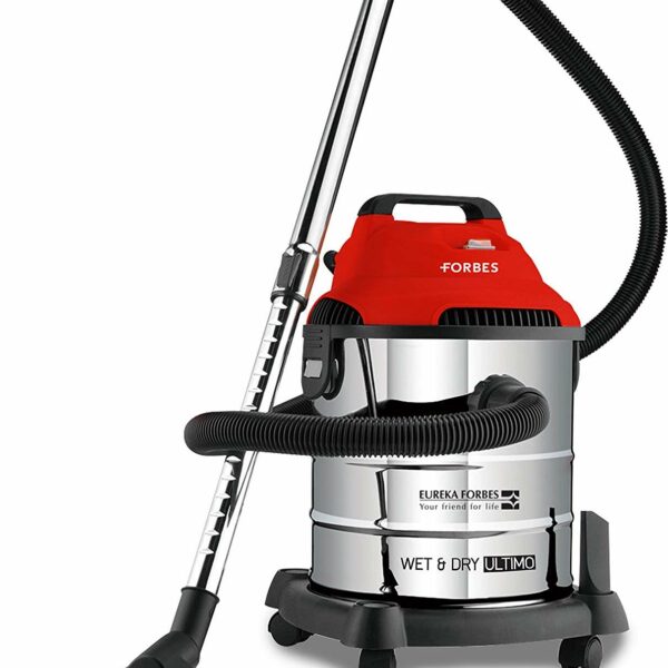 Eureka Forbes Ultimo Wet & Dry 1400 Watts, 20 KPa High Power Suction Vacuum Cleaner | Blower Function | 20 Litres Tank Capacity | Stainless Steel Body | 7 Accessories | Lightweight | 1 Year Warranty