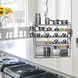 Kitchen Stand, Bartan Stand Stainless Steel Kitchen Rack