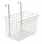 Styleys Iron Multifunctional Kitchen Storage Rack (S11102, White, H 28 x L 26 x W 14.5 cm, Hanging Shelves)