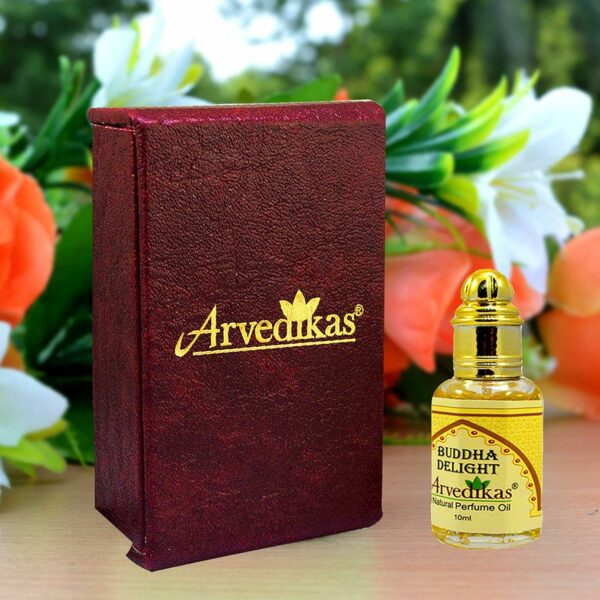 Arvedikas Premium Buddha Delight Roll On Body Perfume Oil: Revel in Royal Richness with a Long-Lasting Floral & Earthy Scent - Gift Pack of 10ml Perfume for Men & Women, Eau De Perfume in Convenient Roll-On Form