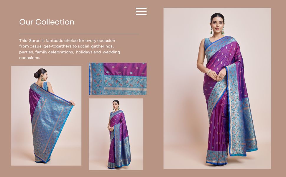 Women's Exquisite Designs With This Banarasi Satin Silk Saree