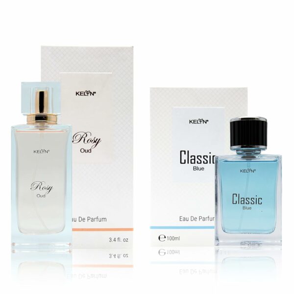 KELYN Men's and Women's Eau de Parfum Combo for Couple Gift - Boyfriend & Girlfriend Gift, Long - Lasting Fragrance, (100ml+100ml)