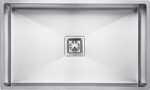 ARQUIN 30" x 18" x 10" Handmade MATT Finish Single Bowl Stainless Steel Kitchen Sinks/Kitchen Basin With Square Drainer and SS Fruit Basket