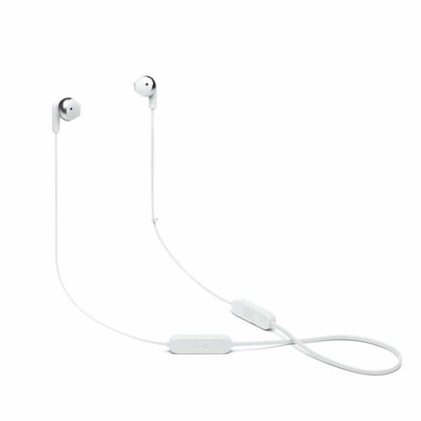 JBL Tune 215BT, 16 Hrs Playtime with Quick Charge, in Ear Bluetooth Wireless Earphones with Mic, 12.5mm Premium Earbuds with Pure Bass, BT 5.0, Dual Pairing, Type C & Voice Assistant Support (White)