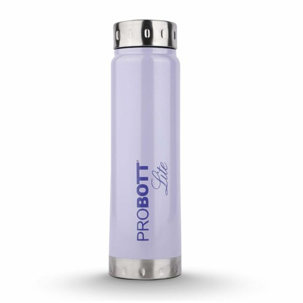 PROBOTT Freeze 1500ml Single Walled Stainless Steel Water Bottle 1.5 litre, Light Purple, Water Bottle for Men Leakproof, Gym Bottle | Home | Kitchen | Hiking | Treking Bottle | Travel