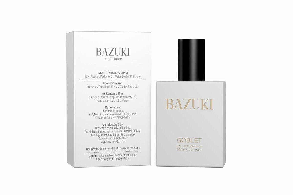 BAZUKI Perfumes For Unisex - 30 Ml, Long Lasting Fragrance, Suitable for all Ocassion, Travel Friendly Perfume - Goblet Perfume