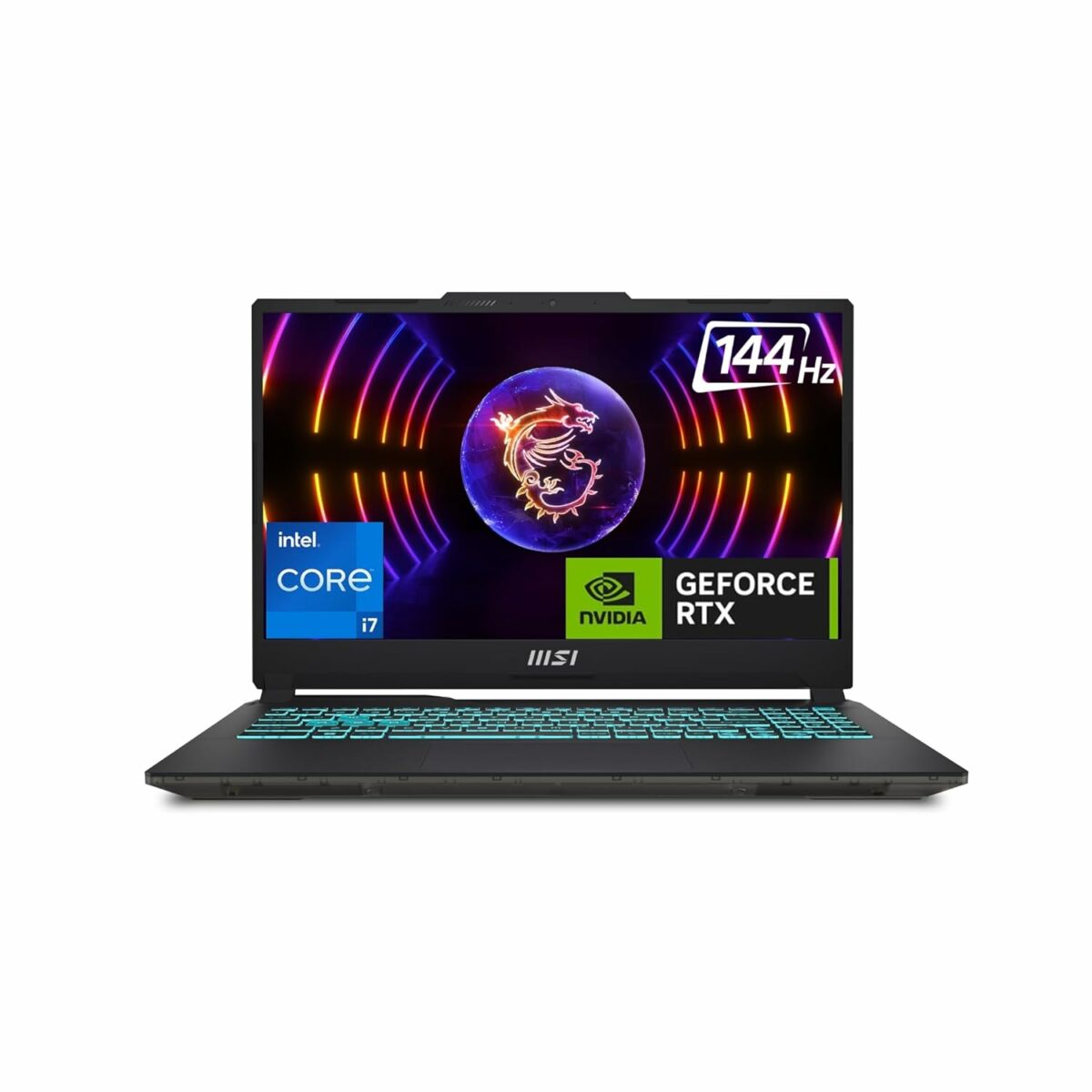 MSI Cyborg 15, Intel Core i7-12650H, 40CM FHD 144Hz Gaming Laptop(16GB/512GB NVMe SSD/Windows 11 Home/NVIDIA GeForce RTX 3050,GDDR6 6GB/Translucent Black/1.98Kg), A12UDX-1048IN