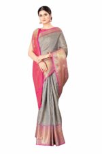 Enthone Women's Woven Banarasi Silk Saree with Blouse Piece